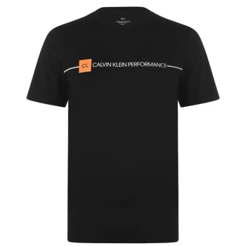 Image of Calvin Klein Performance Short Sleeve T Shirt - Black