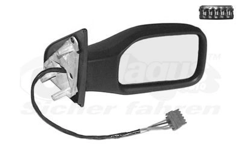 Image of VAN WEZEL Wing mirror VAN WEZEL 4009808