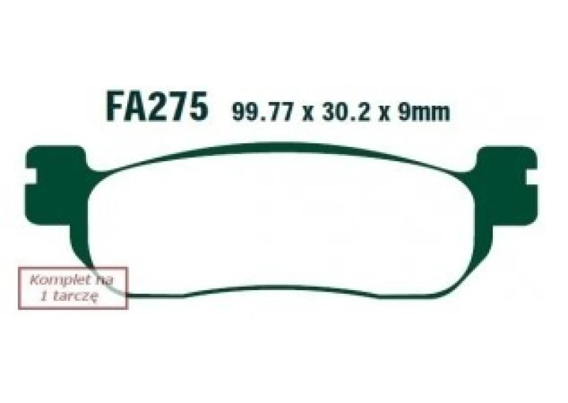 Image of EBC Brakes SFA275HH Brake pad set Brake Pad Set,disc brake (402)