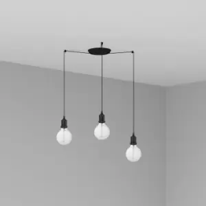 Image of Art Cluster Pendant Ceiling Light Black, E27