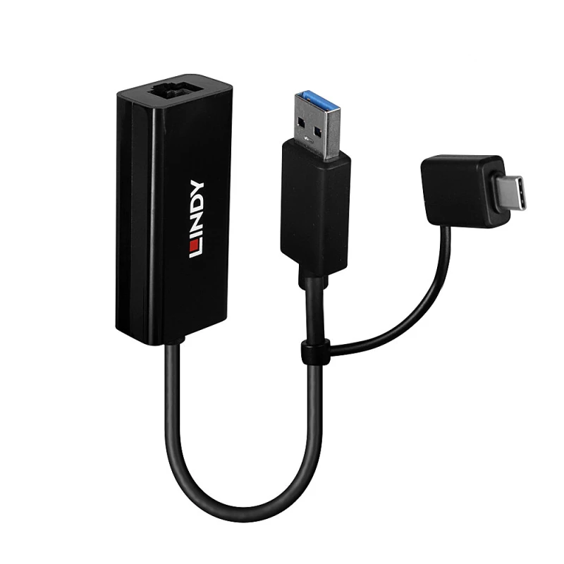 Image of Lindy USB 3.2 Gen 1 Gigabit Ethernet Converter