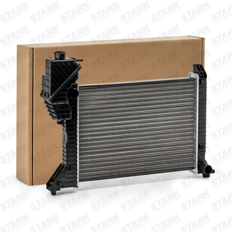 Image of STARK SKRD-0120676 Engine radiator Manual Transmission, Plastic Aluminium, Plastic Radiator,engine cooling (470)