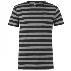 image of Lee Jeans Lee Stripe T Shirt - Grey WUEM