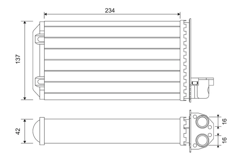 Image of Heater matrix VALEO 883965