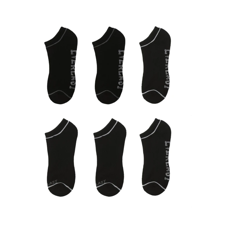 Image of Everlast 6 Pack Trainers Socks Mens - Black 6 - 12 Months