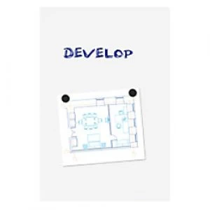 Image of Legamaster Wall Mountable Magnetic Whiteboard Lacquered Steel Board-Up 50 x 75 cm