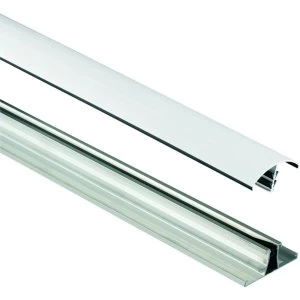 image of Wickes White Universal Glazing Bar for Polycarbonate Sheets 2500mm