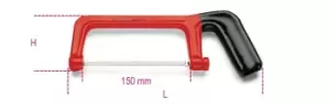 image of Beta Tools 1725 MQ VDE 1000V Insulated Mini Hacksaw 150mm Frame 017250030