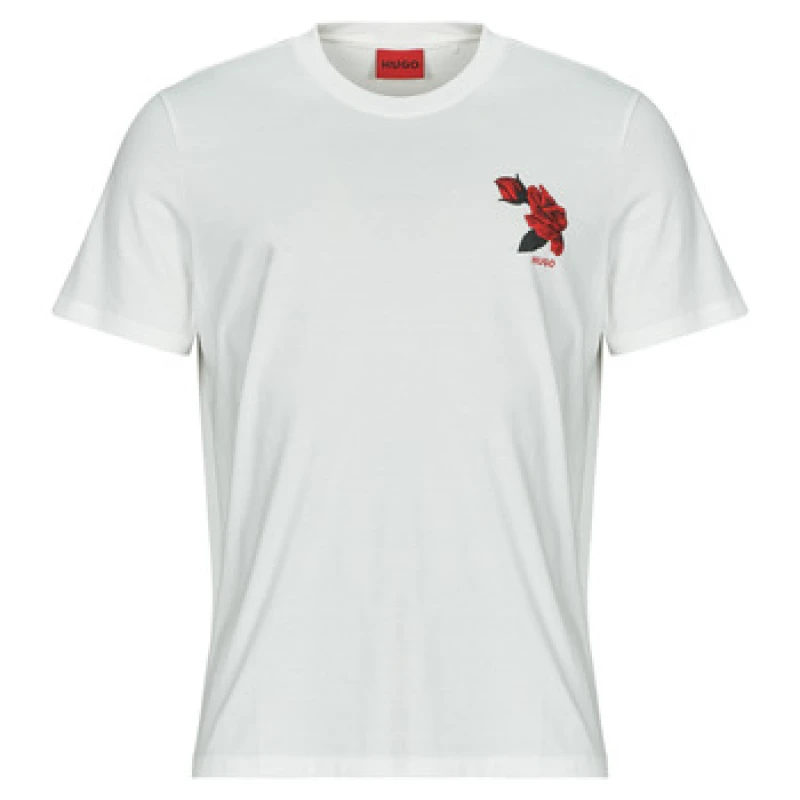 Image of HUGO Dikerd mens T shirt in White