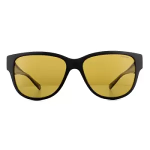 Image of Suncovers Square Black Yellow Polarized Sunglasses