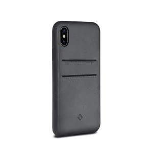 image of Twelve South Relaxed Leather Case for iPhone X/Xs Grey