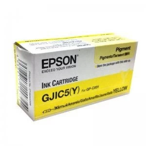Image of Epson GJIC5Y Yellow Print Cartridge
