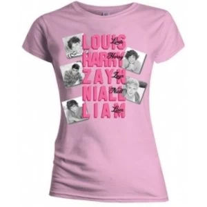 Image of One Direction Names Skinny Pink TS: Large
