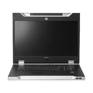 Image of HP Enterprise LCD8500 1U INTL Rackmount Console Kit rack console 47cm (18.5") 1600 x 1200 pixels Silver