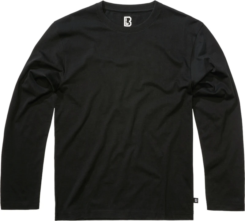 Image of Brandit Long sleeve T-Shirt Brandit Premium Noir Male 2XL