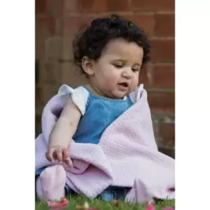 Image of Hippychick Cellular Dusky Pink Baby Blanket