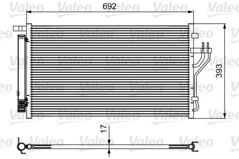 Image of Air conditioning condenser VALEO 814485