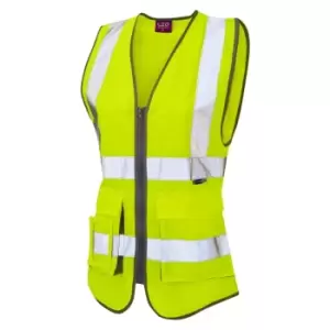 Image of Lynmouth ISO 20471 CL 2 Superior Womens Waistcoat Hi-vis YellowLarge