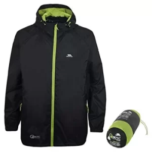 Image of Trespass Qikpac Waterproof Jacket Black XLarge