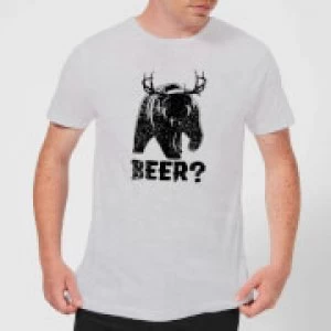 Image of Beershield Beer Bear Deer T-Shirt - Grey - 3XL