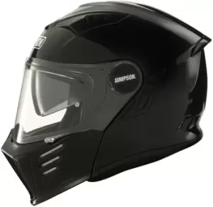 image of Simpson Darksome Solid Motorcycle Helmet, black, Size XL, black, Size XL