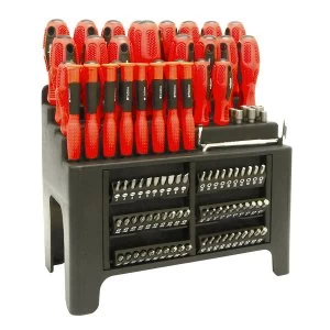 image of Rolson 100 Piece Screwdriver Set