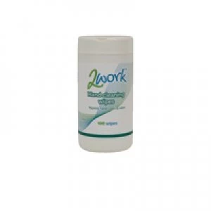 image of 2Work Hand Cleaning Wipes Pack of 100 AHCW100TWK