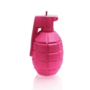 Image of Dark Pink Large Grenade Candle