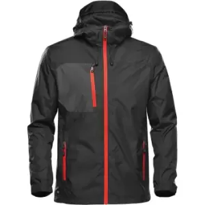 image of Stormtech Mens Olympia Soft Shell Jacket (3XL) (Black/Bright Red)