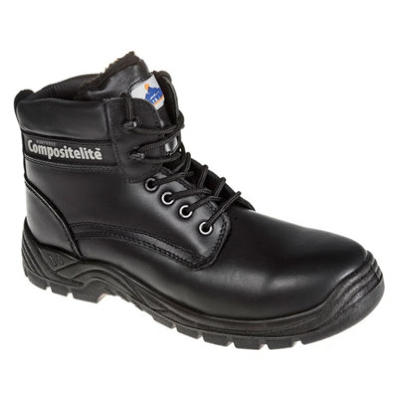 Image of Portwest Thor Fur Lined Cold Weather Safety Boots FC12BKR47 Colour: Black