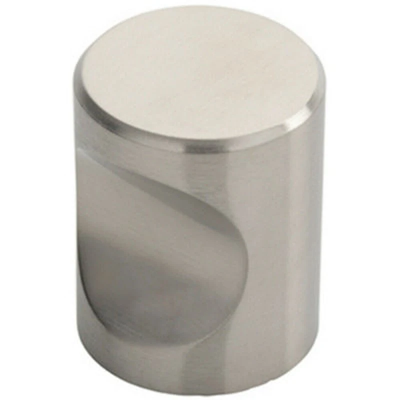 Image of Loops Cylindrical Cupboard Door Knob 30mm Diameter Stainless Steel Cabinet Handle Metallics unisex