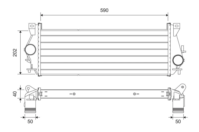 Image of Intercooler VALEO 818340