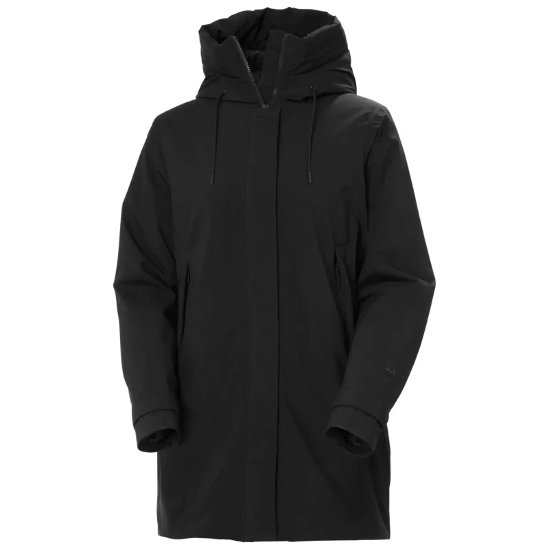 Image of Helly Hansen Womens waterproof jacket Helly Hansen Victoria Ins Mid Noir Female L