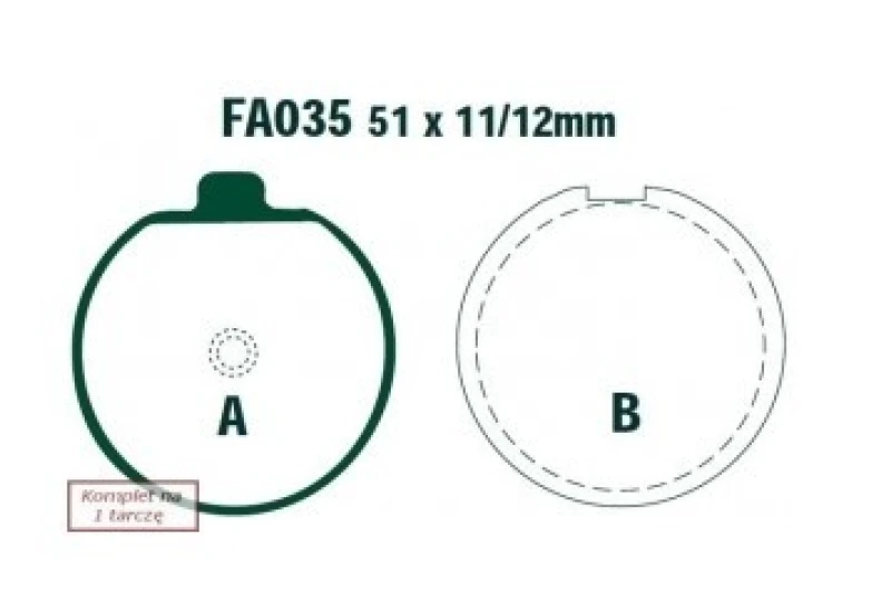 Image of EBC Brakes FA035 Brake pad set Brake Pad Set,disc brake (402)