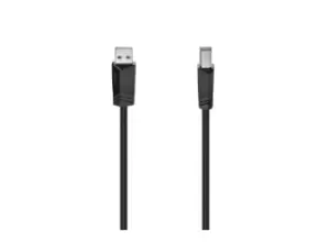Image of Hama 00200604 USB cable 5m USB 2.0 USB A USB B Black