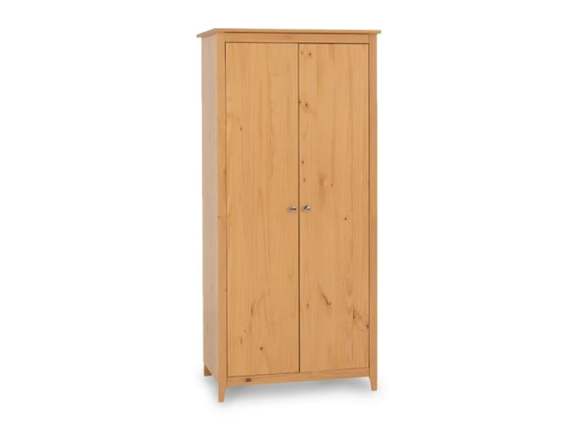 Image of Seconique Oslo Antique Pine 2 Door Double Wardrobe