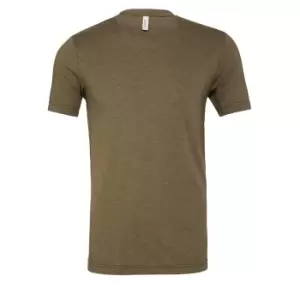 Bella + Canvas Adults Unisex Tri-Blend T-Shirt (S) (Military Green)