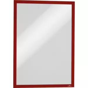 Image of Durable DURAFRAME MAGNETIC information frame, magnetic, for A3, red, pack of 5