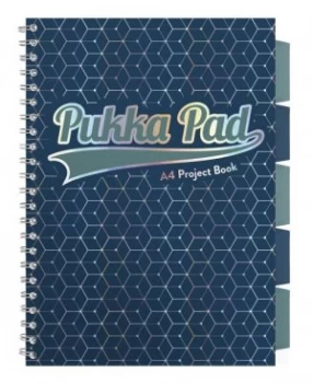 image of Pukka Glee Project Book Dark Blue A4 Pack of 3 3004-GLE