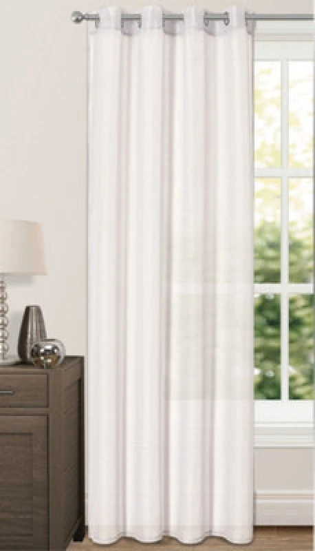 Image of Velosso Riva Eyelet Voile Panel - White