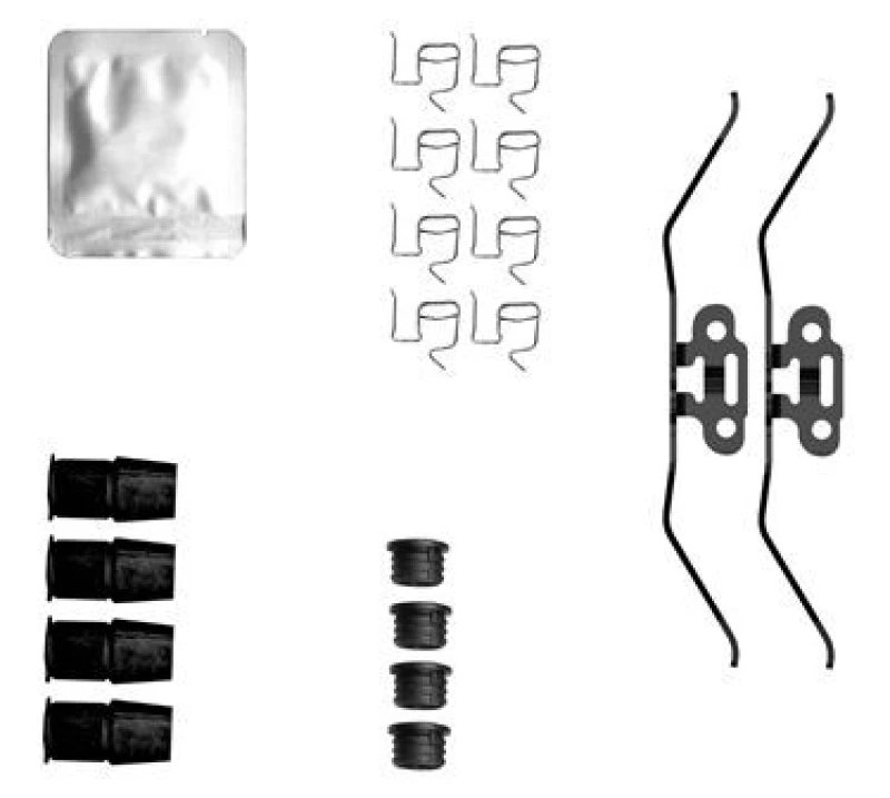 Image of Brake pad fitting kit TEXTAR 82564600