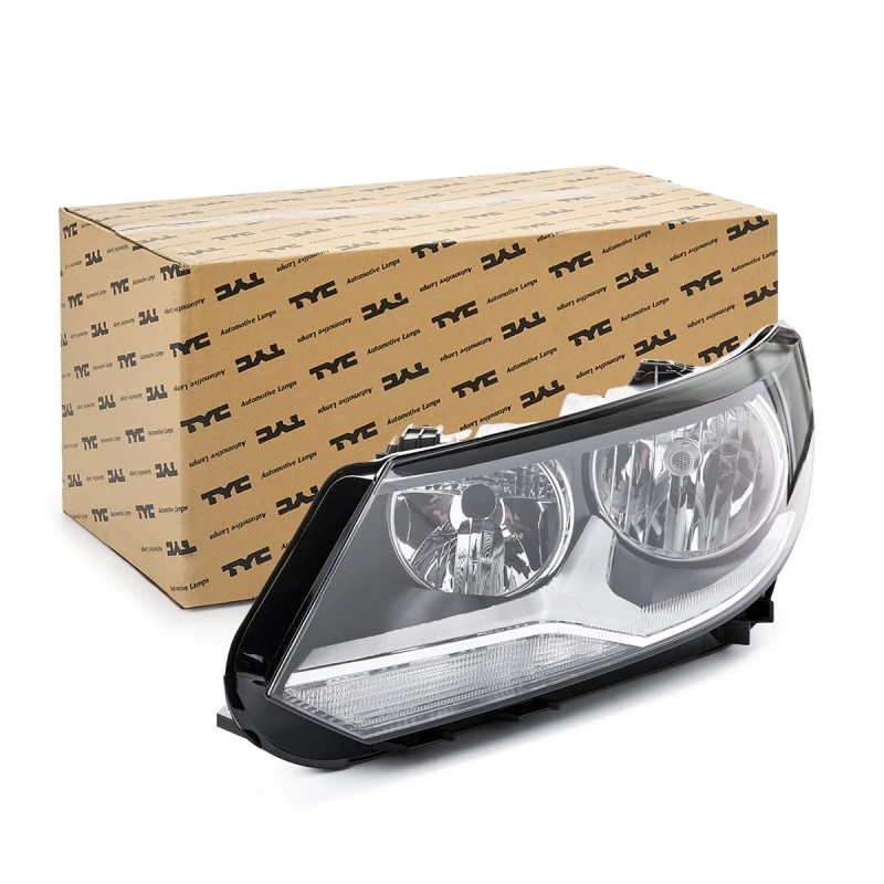Image of TYC 20-14370-05-2 Headlights H15, with electric motor, Left Headlight (259)