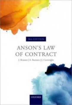 Image of Ansons Law of Contract by Sir Jack Beatson Fba Book