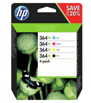 Image of HP 364XL Black & Tri Colour Ink Cartridge