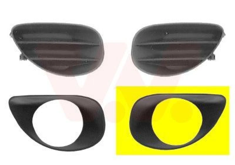 Image of VAN WEZEL Bumper grill VAN WEZEL 5432593