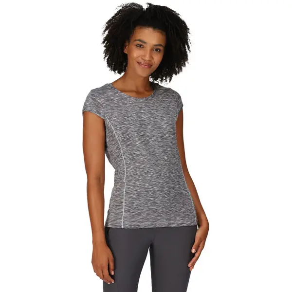 image of Regatta Womens Hyperdimension II Quick Drying T Shirt 10 - Bust 34' (86cm) Seal Grey RWT249-038-10