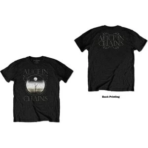 Image of Alice In Chains - Moon Tree Unisex Large T-Shirt - Black