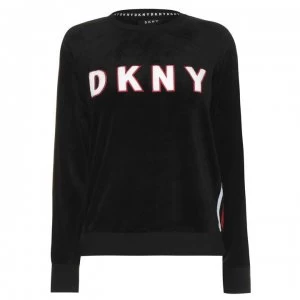Image of DKNY Urban Logo Crew Sweatshirt - BLACK PT - 002
