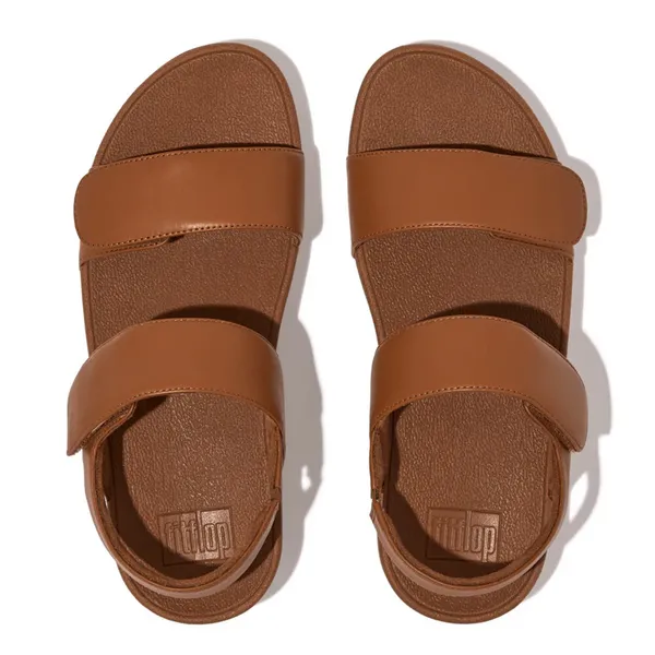 Image of Fitflop Womens Lulu Adjustable Back Strappy Sandals UK Size 4 (EU 37) Light Tan FIT089-LTAN-4