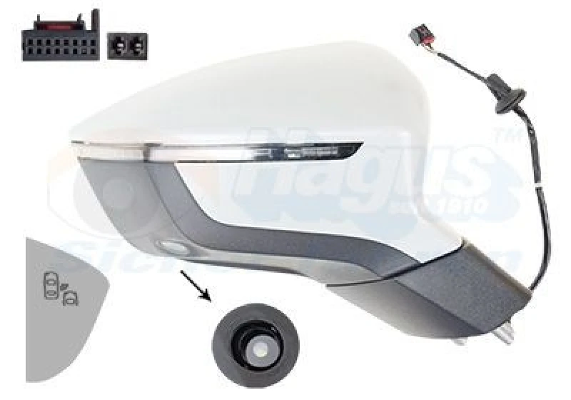 Image of VAN WEZEL Wing mirror VAN WEZEL 4907828